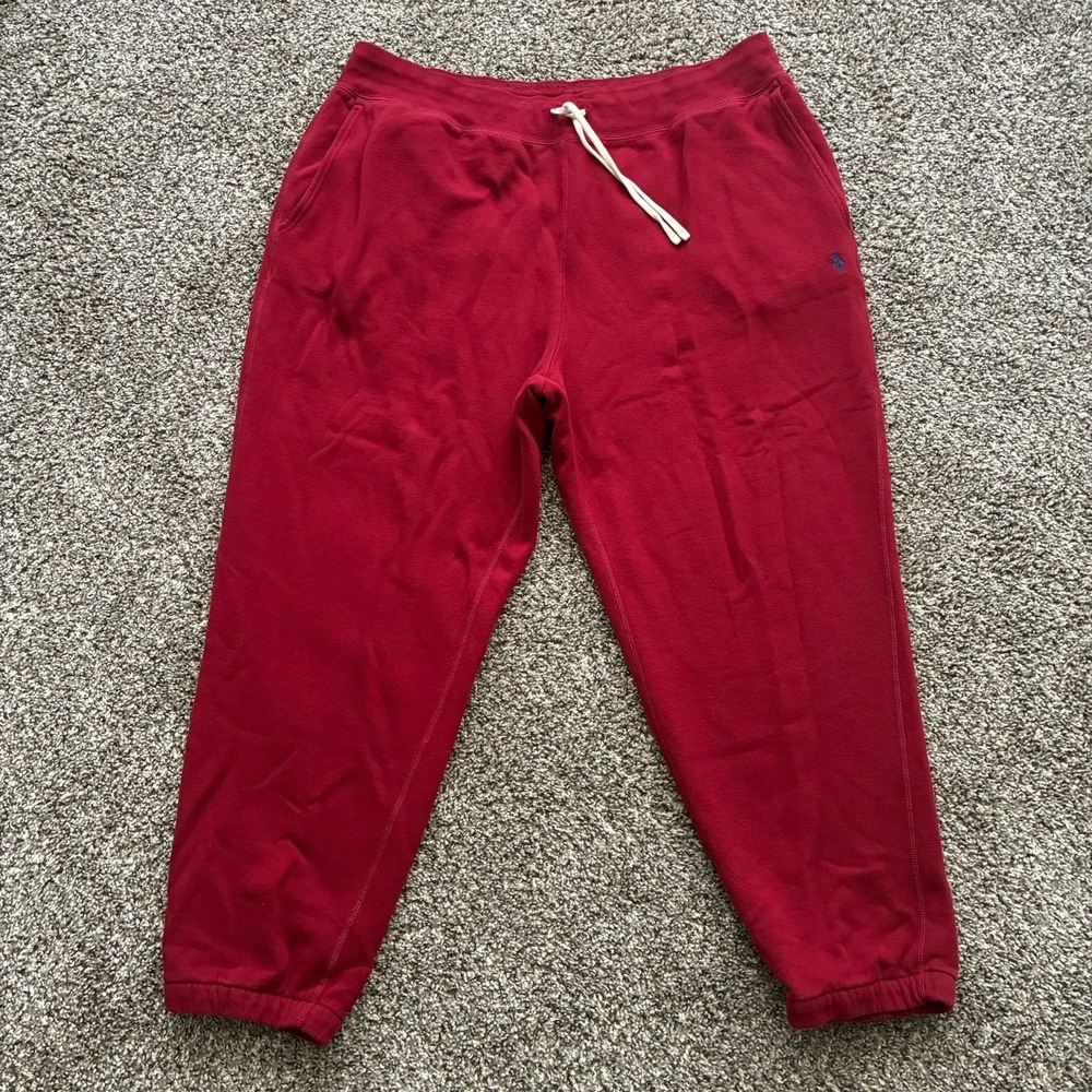 Polo Ralph Lauren Men's 2XLT Red Sweatpants Big & Tall Joggers